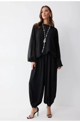 Брюки Lyushe 4244 черный  Брюки Lyushe 4244 черный