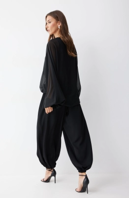 Брюки Lyushe 4244 черный  Брюки Lyushe 4244 черный