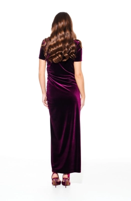 Платье ELLETTO LIFE 1109 баклажан  Платье ELLETTO LIFE 1109 баклажан