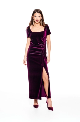 Платье ELLETTO LIFE 1109 баклажан  Платье ELLETTO LIFE 1109 баклажан