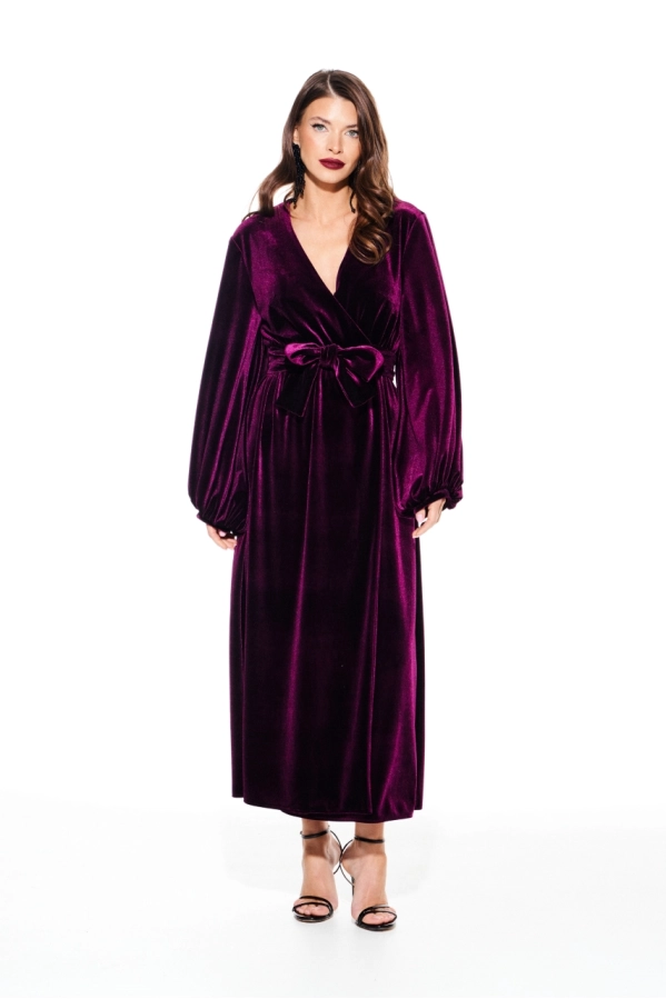 Платье ELLETTO LIFE 1116 баклажан Платье ELLETTO LIFE 1116 баклажан