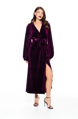 Платье ELLETTO LIFE 1116 баклажан  Платье ELLETTO LIFE 1116 баклажан