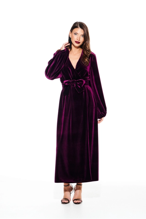 Платье ELLETTO LIFE 1116 баклажан Платье ELLETTO LIFE 1116 баклажан