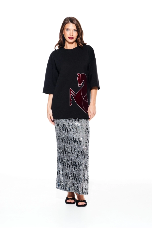 Юбка ELLETTO LIFE 2371 серый Юбка ELLETTO LIFE 2371 серый