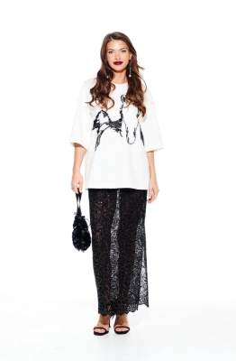 Юбка ELLETTO LIFE 2373 черный  Юбка ELLETTO LIFE 2373 черный