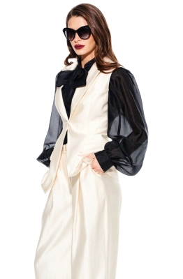 Жилет ELLETTO LIFE 3922 сливочный  Жилет ELLETTO LIFE 3922 сливочный