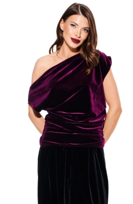 Блуза ELLETTO LIFE 3923 баклажан  Блуза ELLETTO LIFE 3923 баклажан