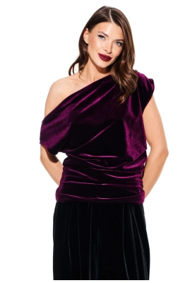 Блуза ELLETTO LIFE 3923 баклажан  Блуза ELLETTO LIFE 3923 баклажан