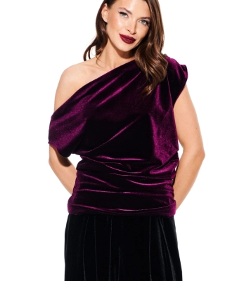 Блуза ELLETTO LIFE 3923 баклажан 