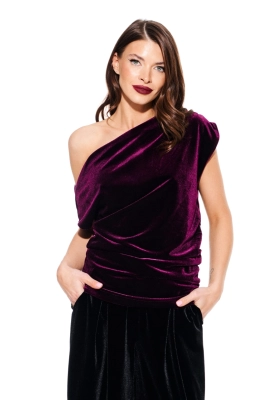 Блуза ELLETTO LIFE 3923 баклажан  Блуза ELLETTO LIFE 3923 баклажан