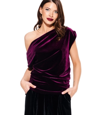 Блуза ELLETTO LIFE 3923 баклажан 