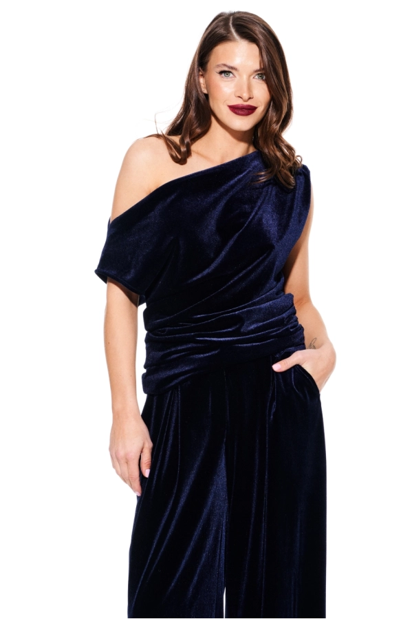 Блуза ELLETTO LIFE 3923 синий Блуза ELLETTO LIFE 3923 синий