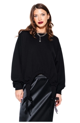 Свитшот ELLETTO LIFE 3929 черный  Свитшот ELLETTO LIFE 3929 черный