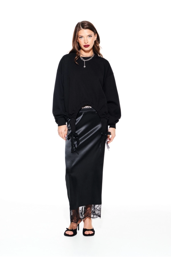 Свитшот ELLETTO LIFE 3929 черный Свитшот ELLETTO LIFE 3929 черный