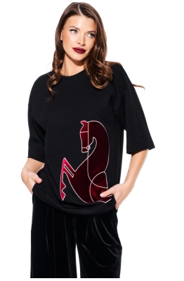 Джемпер ELLETTO LIFE 3937 черный  Джемпер ELLETTO LIFE 3937 черный