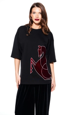 Джемпер ELLETTO LIFE 3937 черный  Джемпер ELLETTO LIFE 3937 черный