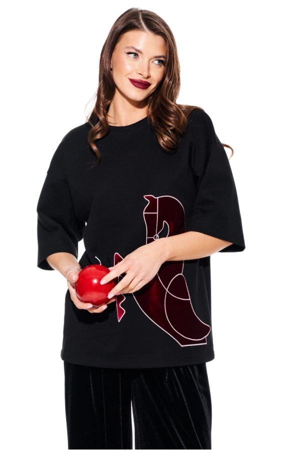 Джемпер ELLETTO LIFE 3937 черный Джемпер ELLETTO LIFE 3937 черный