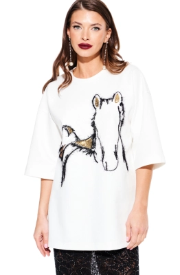 Джемпер ELLETTO LIFE 3938 молочно-золотой  Джемпер ELLETTO LIFE 3938 молочно-золотой