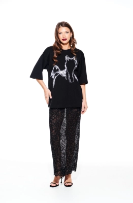 Джемпер ELLETTO LIFE 3938 черный  Джемпер ELLETTO LIFE 3938 черный