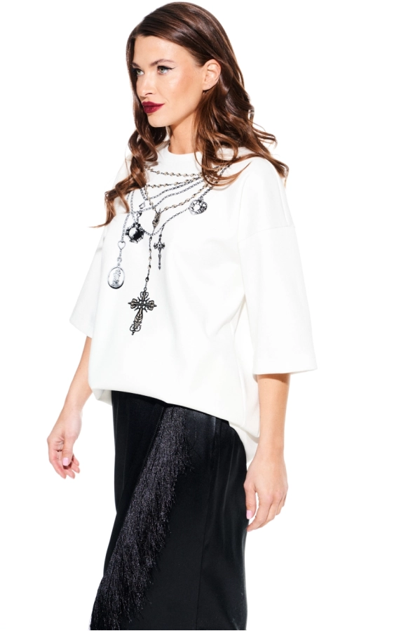 Джемпер ELLETTO LIFE 3940 молочный Джемпер ELLETTO LIFE 3940 молочный