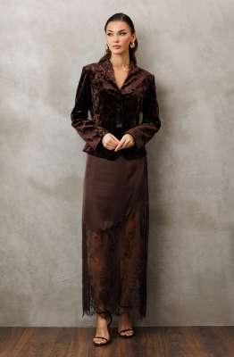 Юбка Buter 3206 коричневый  Юбка Buter 3206 коричневый