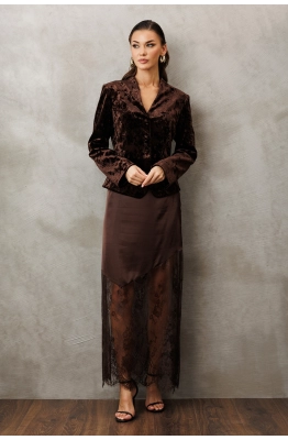 Юбка Buter 3206 коричневый 