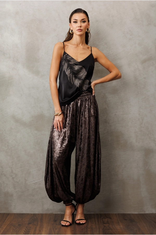 Блуза Buter 3224 черный+бронза Блуза Buter 3224 черный+бронза