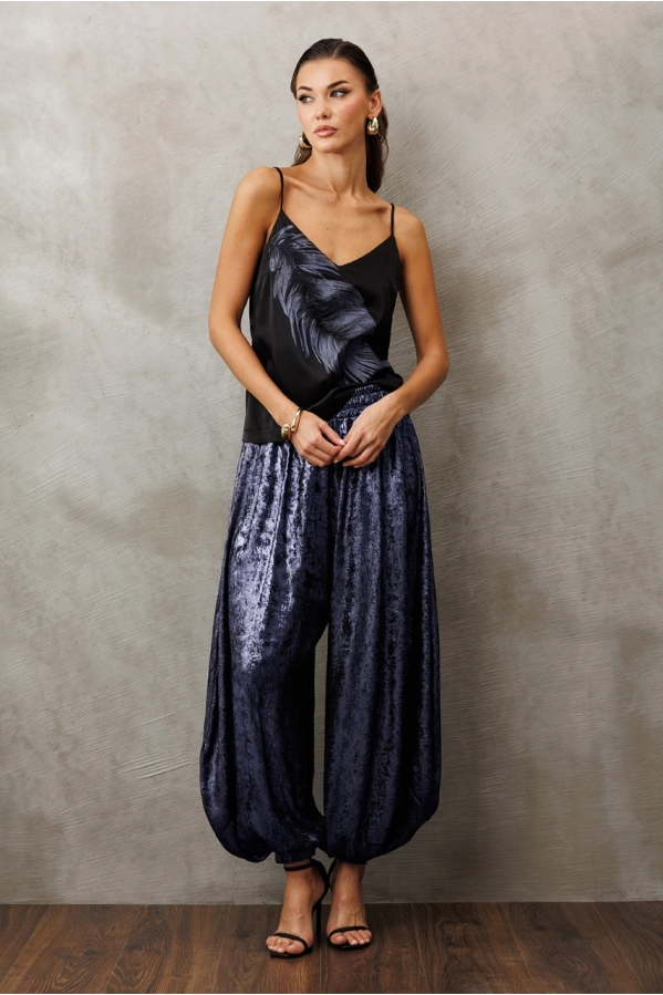 Блуза Buter 3224 черный+синий