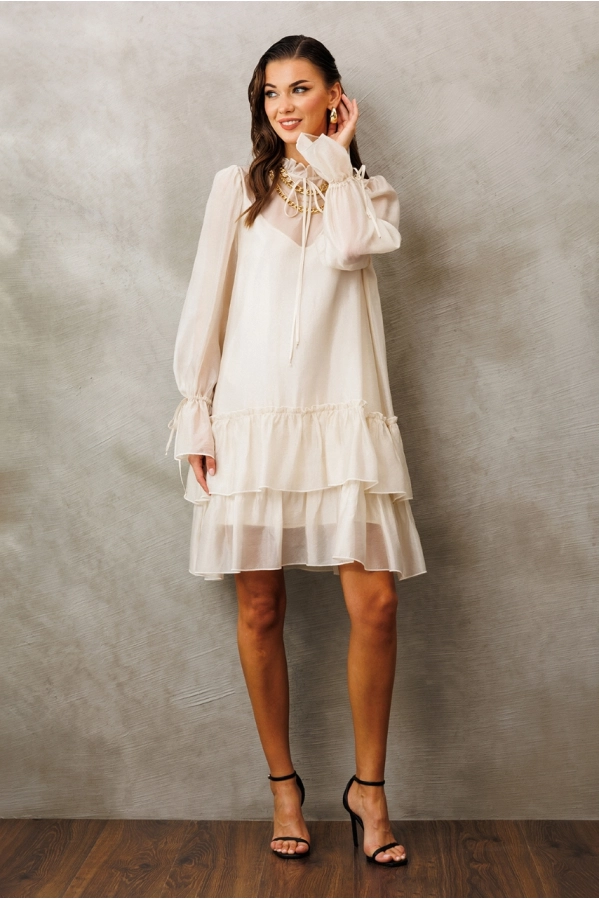 Платье Buter 3226 сливочный Платье Buter 3226 сливочный