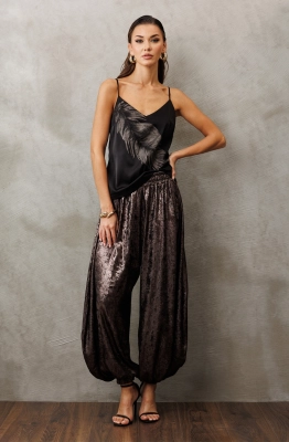 Брюки Buter 3229 бронзовый перламутр 