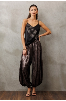 Брюки Buter 3229 бронзовый перламутр 