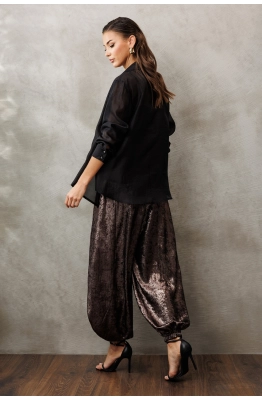 Брюки Buter 3229 бронзовый перламутр 