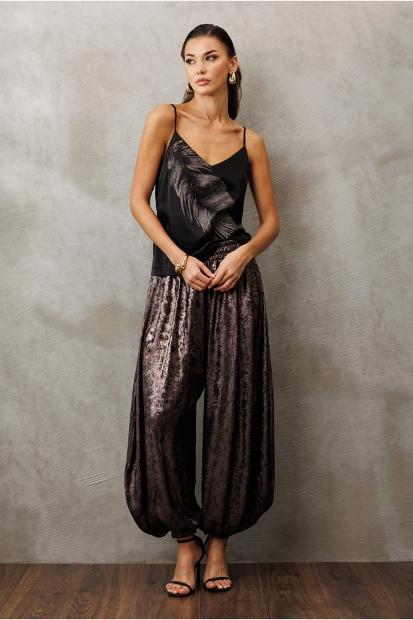 Брюки Buter 3229 бронзовый перламутр