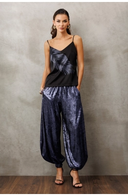 Брюки Buter 3229 синий перламутр 