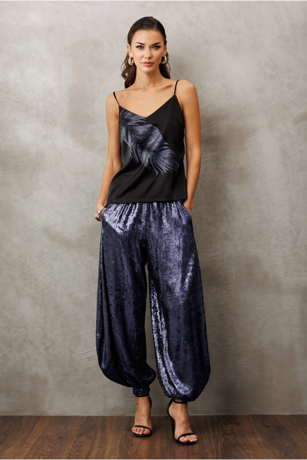 Брюки Buter 3229 синий перламутр