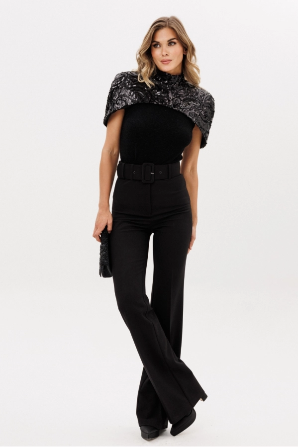 Брюки EOLA 2925.3 черный меланж