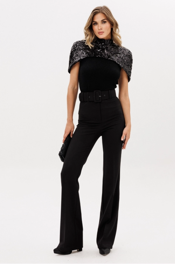 Брюки EOLA 2925.3 черный меланж