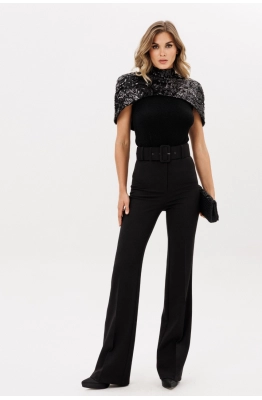 Брюки EOLA 2925.3 черный меланж 