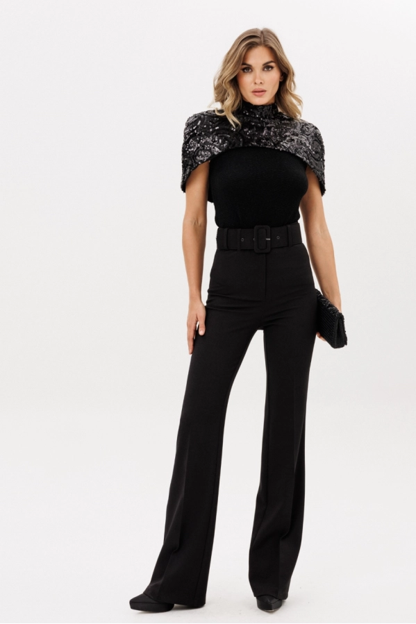 Брюки EOLA 2925.3 черный меланж