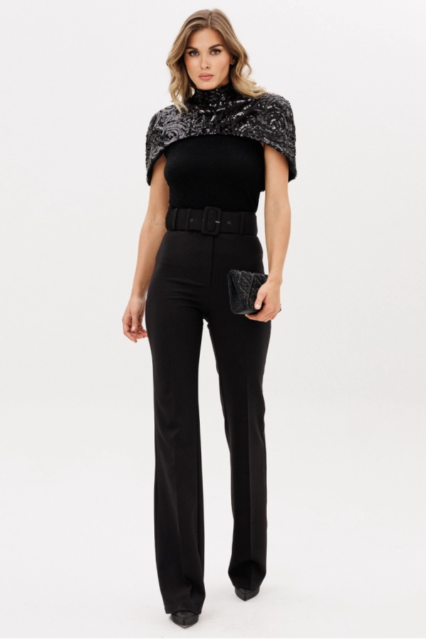 Брюки EOLA 2925.3 черный меланж