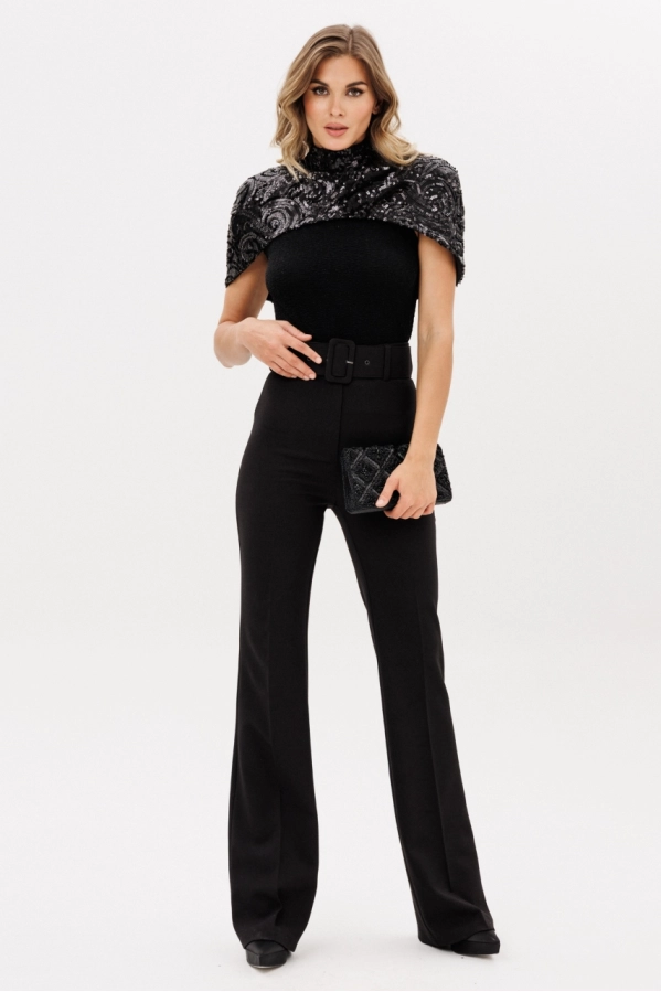 Брюки EOLA 2925.3 черный меланж