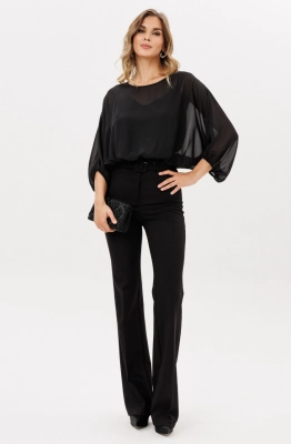 Брюки EOLA 2925.5 черный меланж 