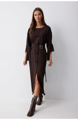 Платье Lyushe 4212 коричневый 