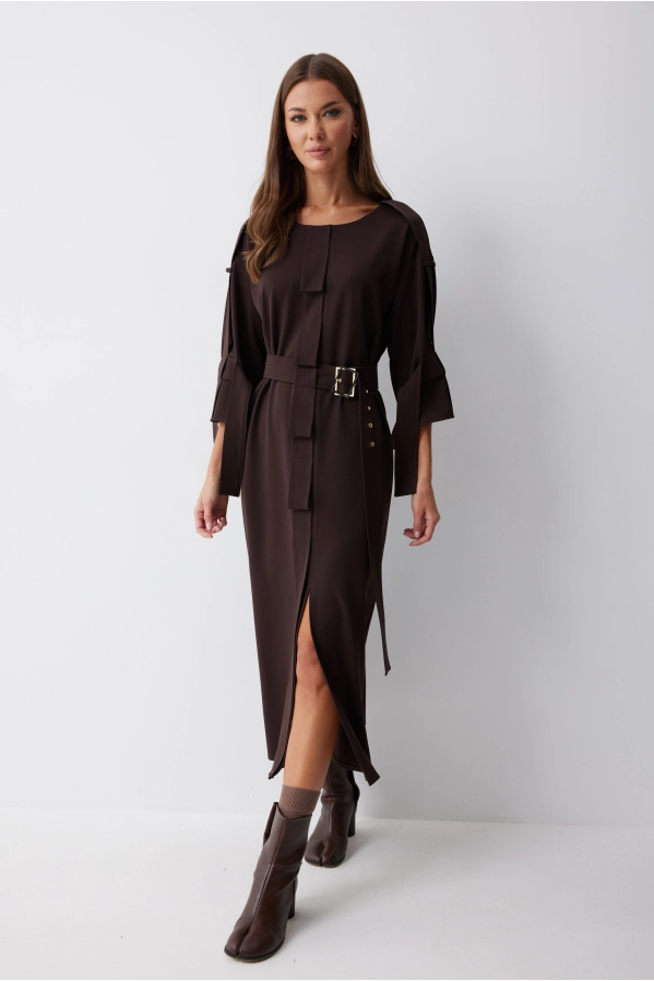 Платье Lyushe 4212 коричневый Платье Lyushe 4212 коричневый