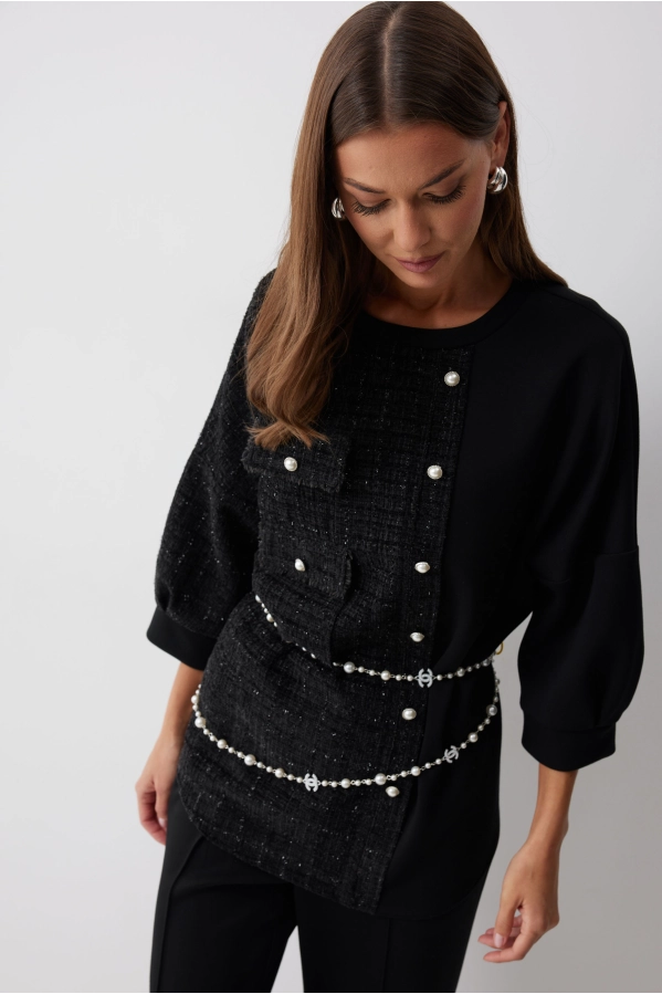 Блуза Lyushe 4213 черный Блуза Lyushe 4213 черный