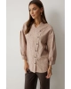 Блуза Lyushe 4217 бежевый Блуза Lyushe 4217 бежевый