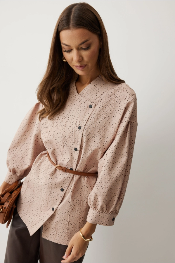 Блуза Lyushe 4217 бежевый Блуза Lyushe 4217 бежевый