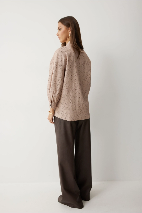 Блуза Lyushe 4217 бежевый Блуза Lyushe 4217 бежевый