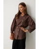 Блуза Lyushe 4217 коричневый Блуза Lyushe 4217 коричневый