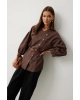 Блуза Lyushe 4217 коричневый Блуза Lyushe 4217 коричневый